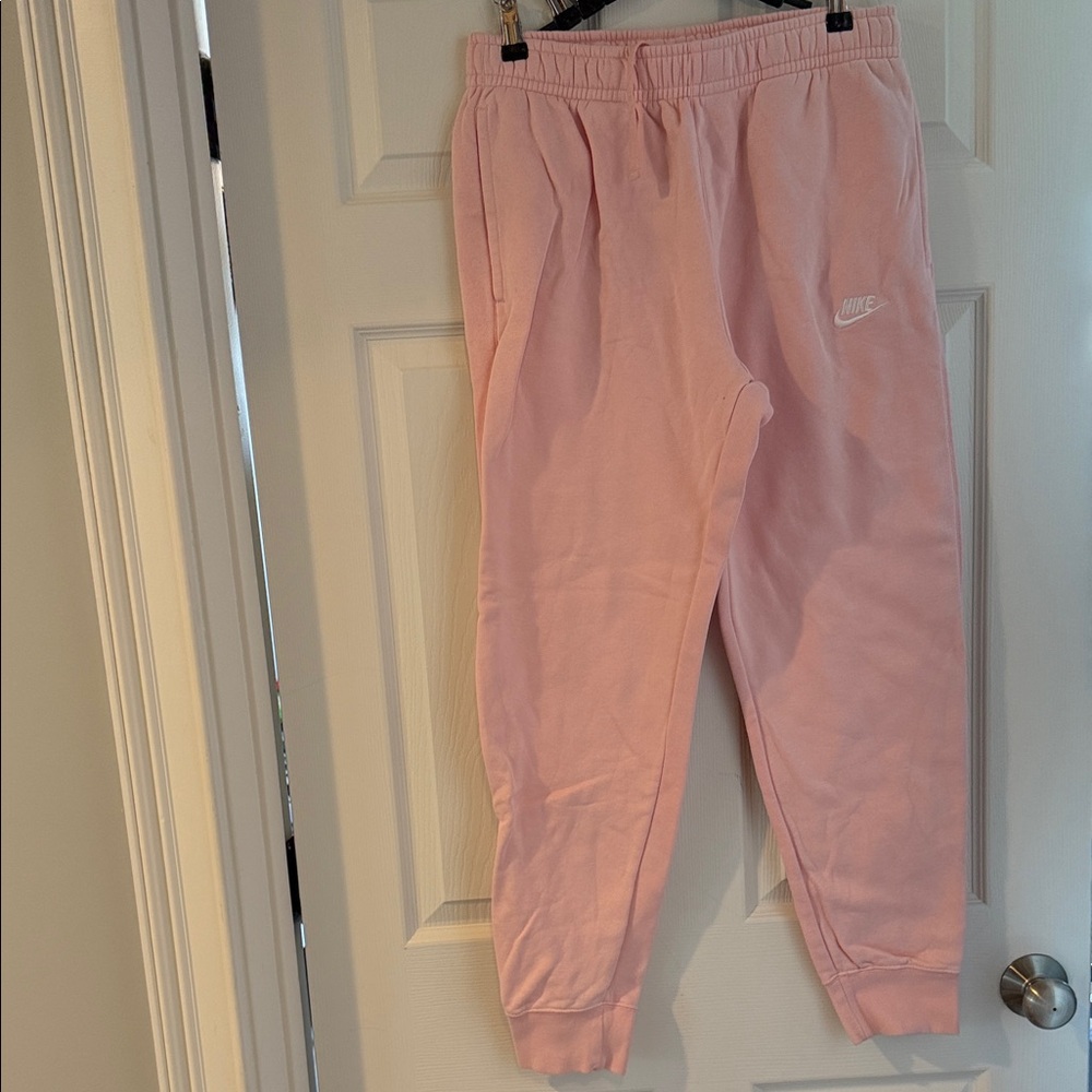 Nike Light Pink Fleece Joggers